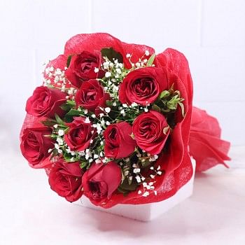 10 Red Rose Bouquet